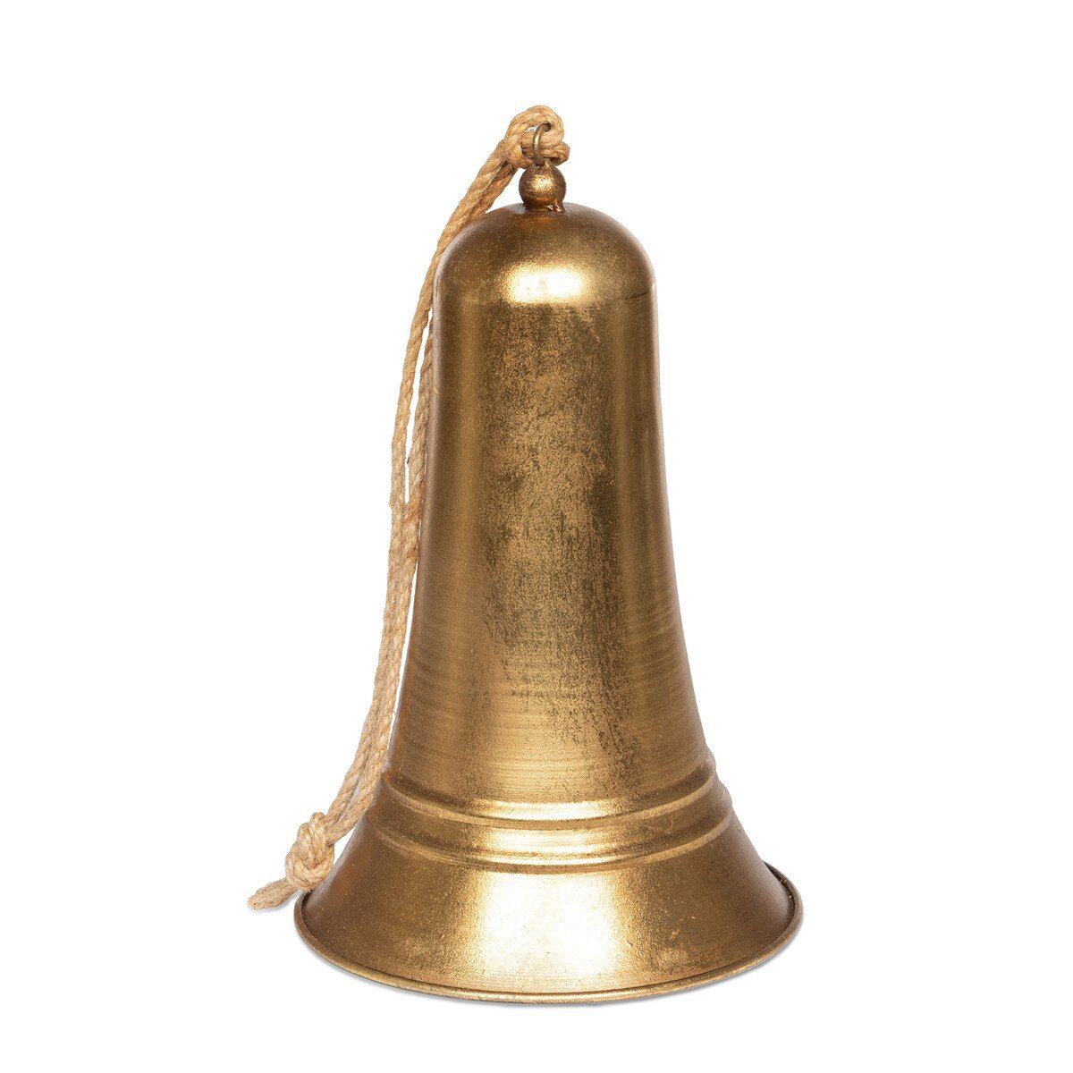 Carillon Antique Gold Metal Bell 10"
