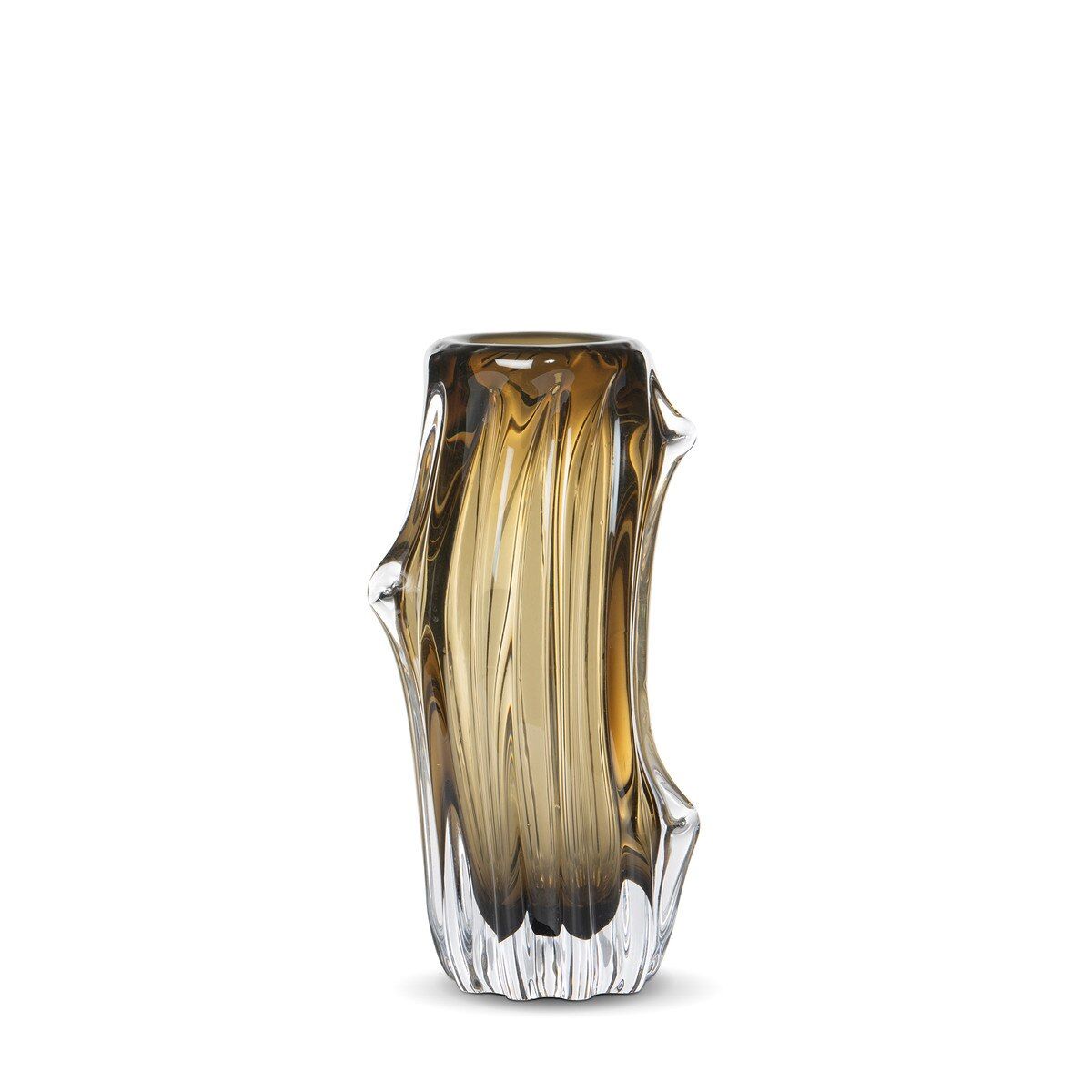 Willow Glass Vase - Amber, Medium