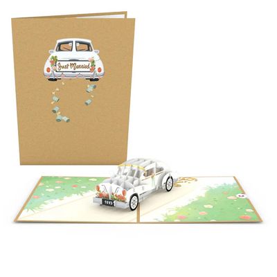 Love Pop Wedding Car Card
