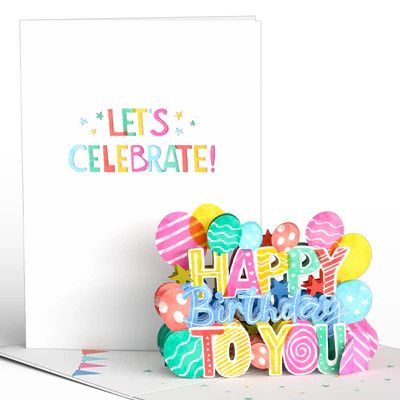 Love Pop Let's Celebrate Birthday Card