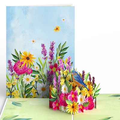 Love Pop Blooming Garden Mini Card