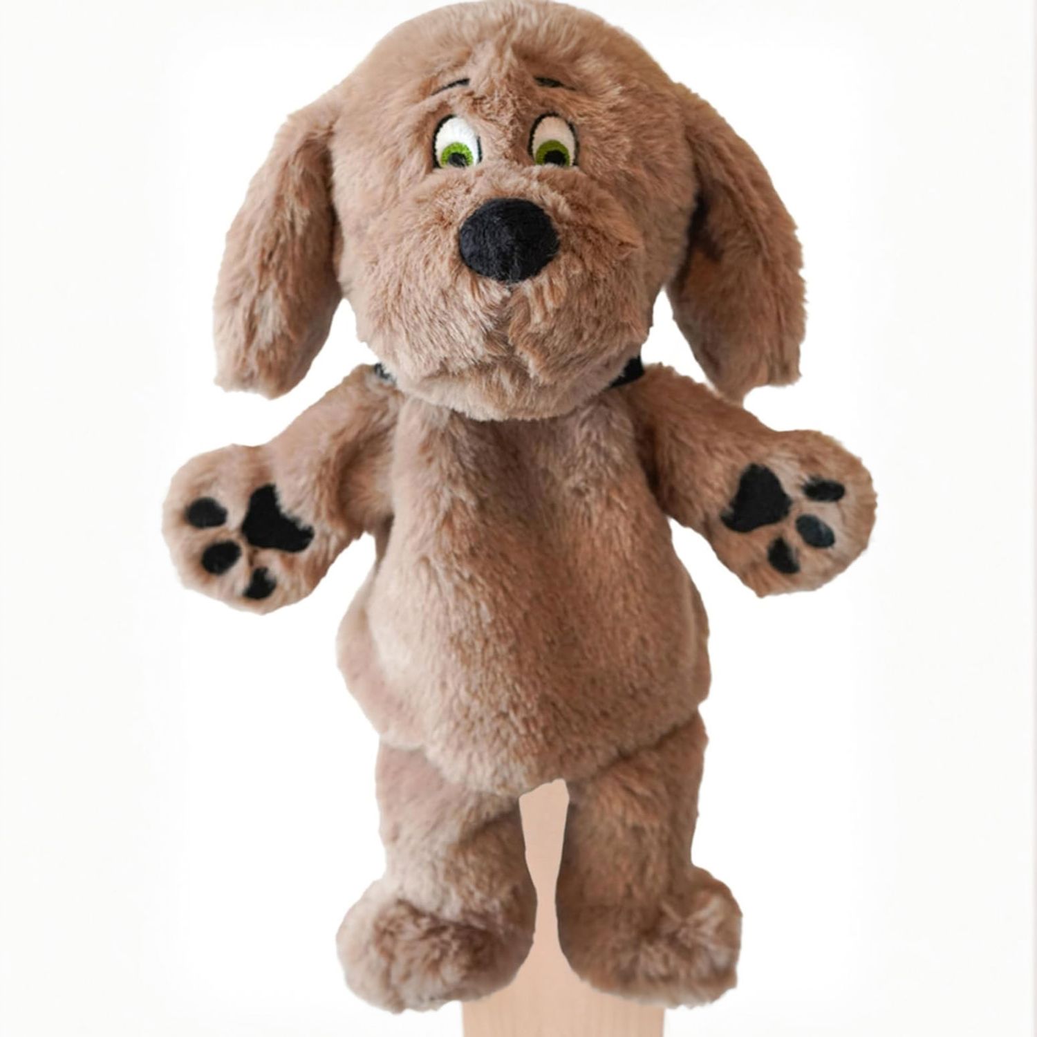 Brown Dog Ralph Hand Puppet 12"