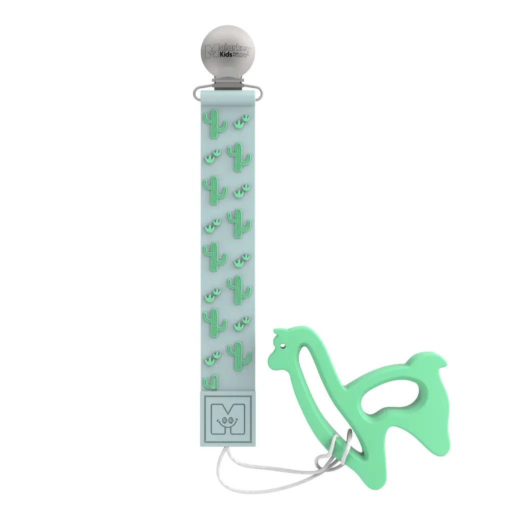 Malarkey Kids Teether Tether + Teether - Cactus Llama