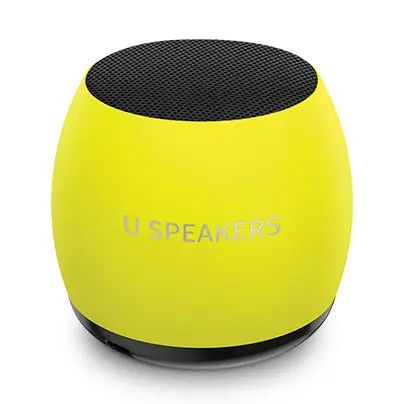 Micro Portable Bluetooth Speaker Glow in the Dark -  Yellow