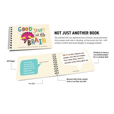 Inspirational Coffee Table Book - "Good Stuff For the Brain"
