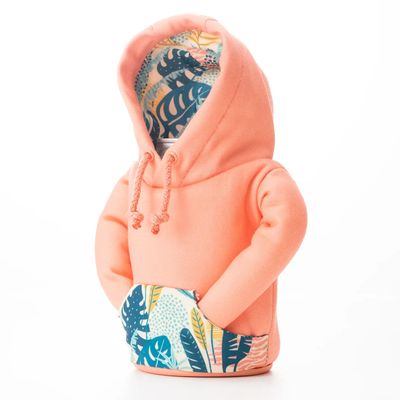 Puffin Drinkwear  - The Hoodie - Salmon/Beige Palm