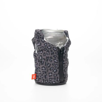Puffin Drinkwear  - The Puffy Vest - Black Leopard
