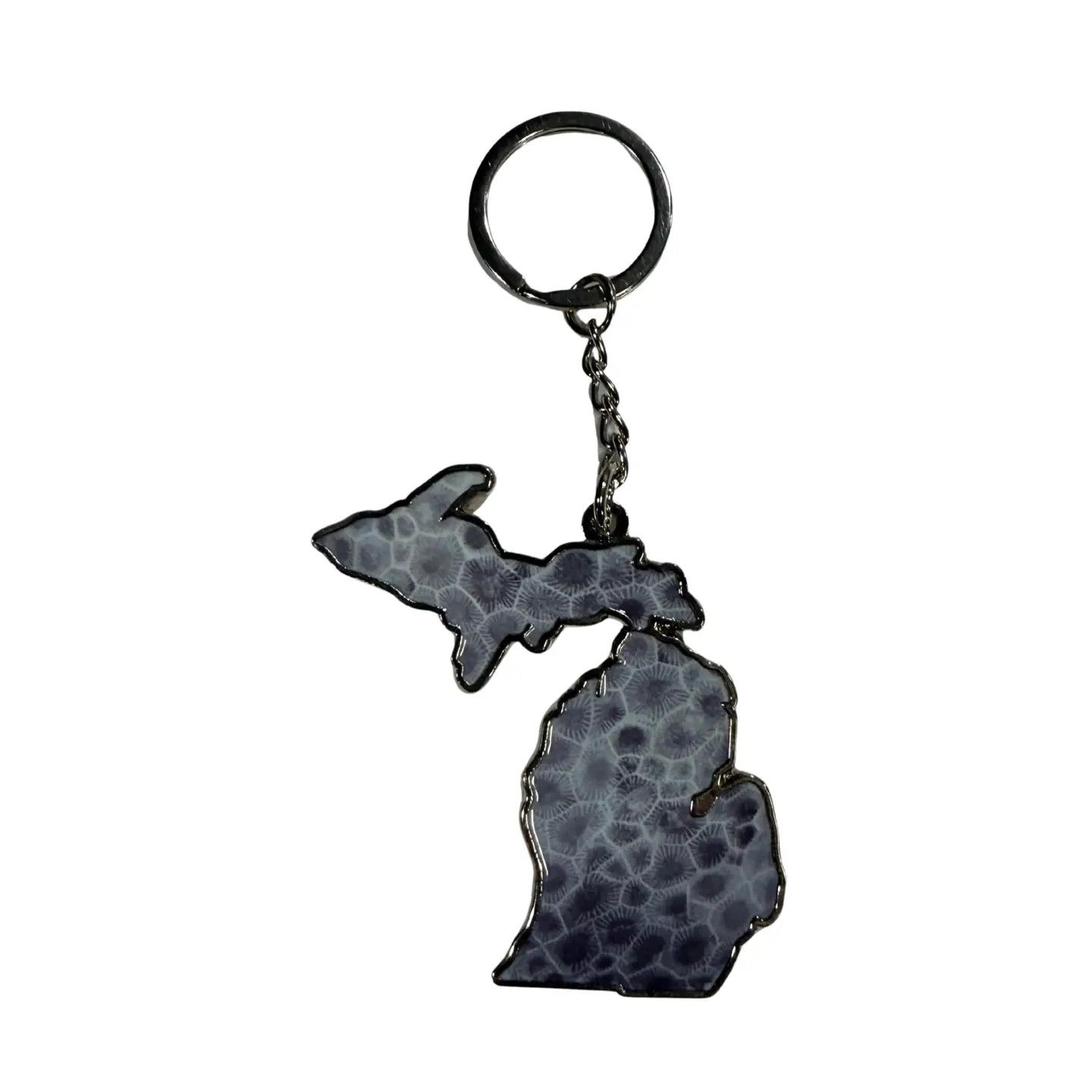 Keychain: Michigan Petoskey Stone