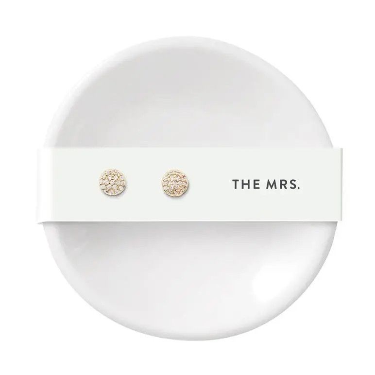 Ceramic Ring Dish &amp; Earrings - the Mrs