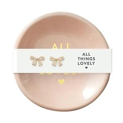 Ceramic Ring Dish &amp; Earrings - All Things Lovely