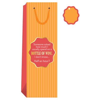 Drinks On Me - Someone Asked Wine Bag