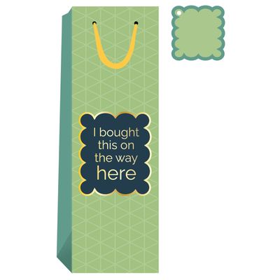 Drinks On Me - Bought This Wine Bag