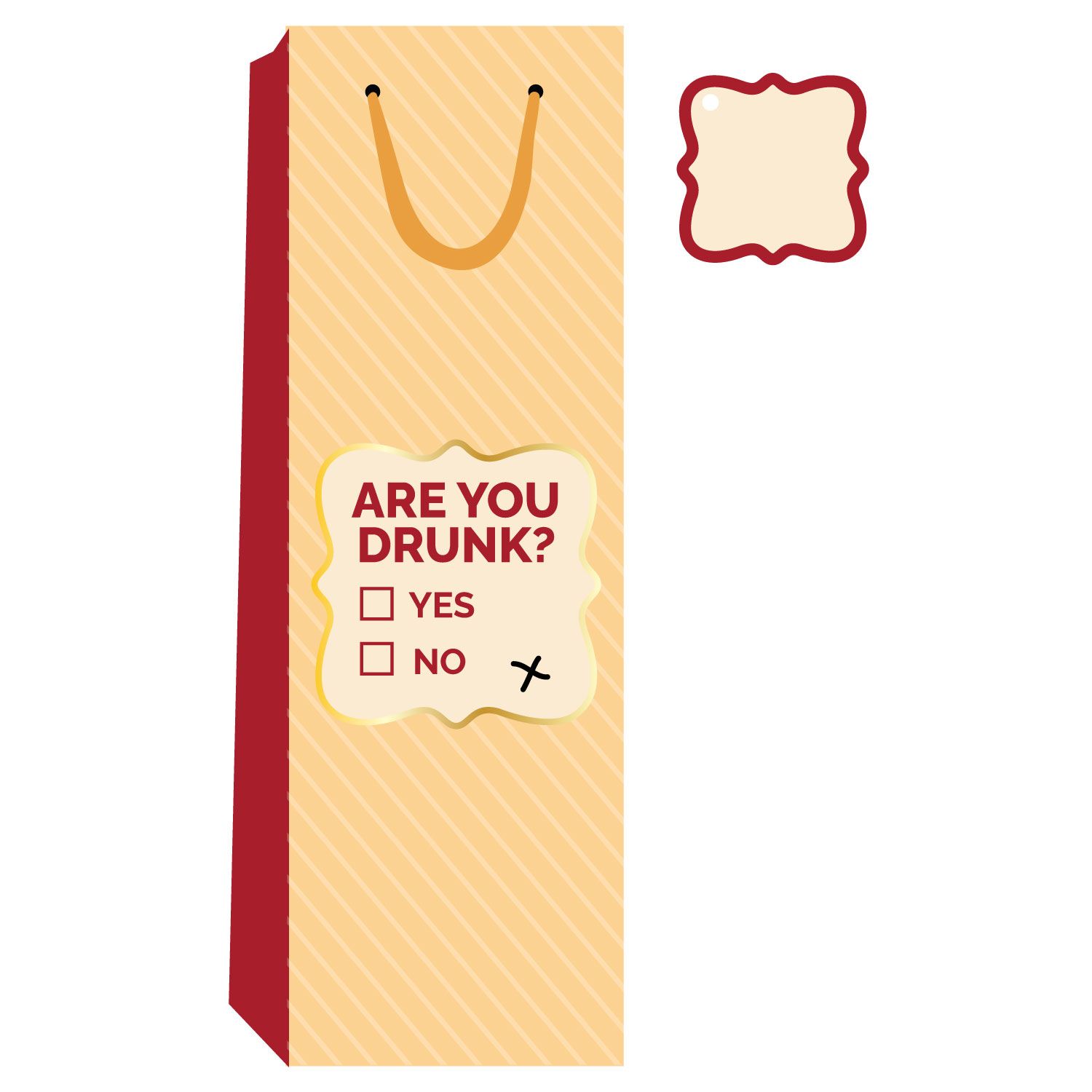 Drinks On Me - Are You Drunk Wine Bag