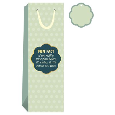 Drinks On Me - Fun Facts Wine Bag