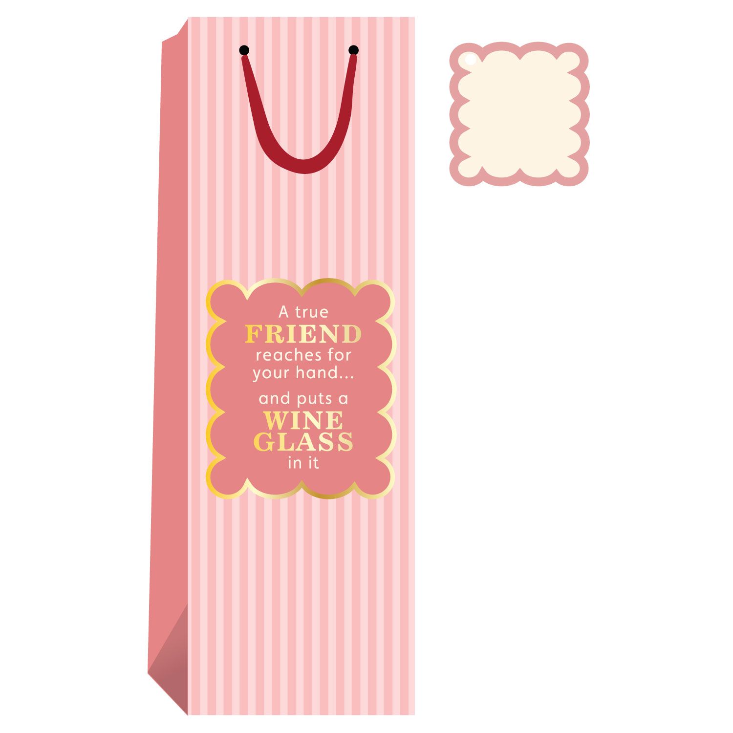 Drinks On Me - A True Friends Wine Bag