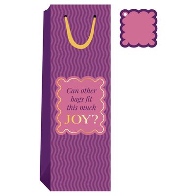 Drinks On Me - Joy Bag Wine Bag