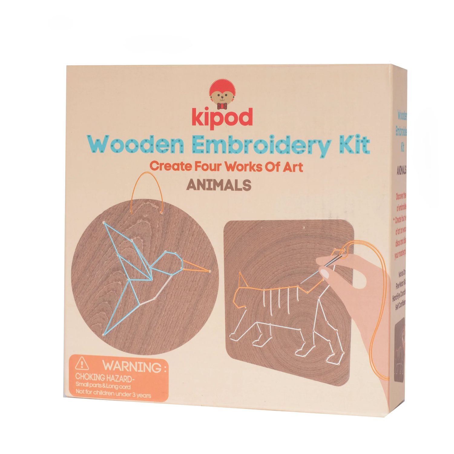 Wooden Embroidery Kit - Animals