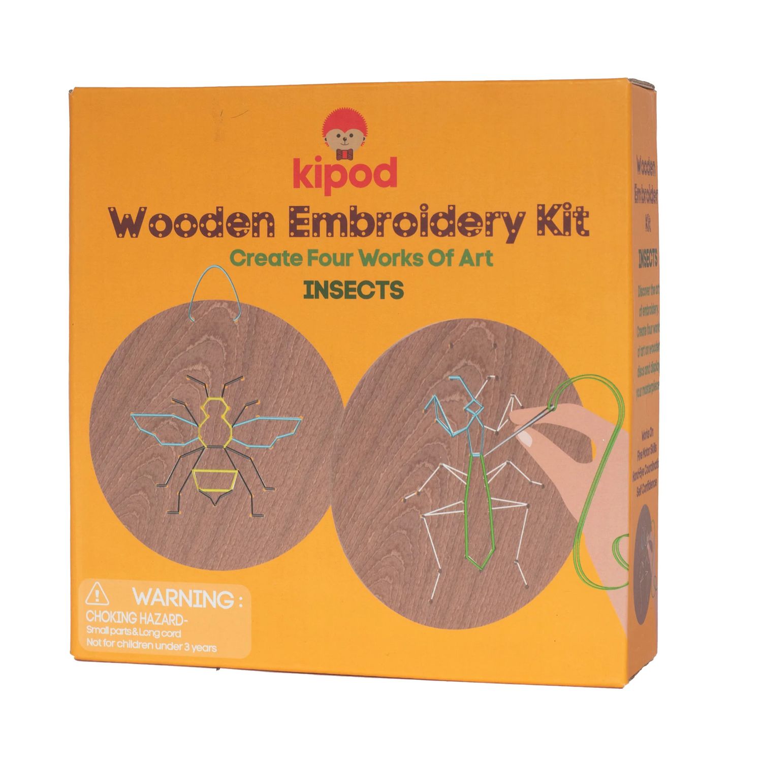 Wooden Embroidery Kit - Insects