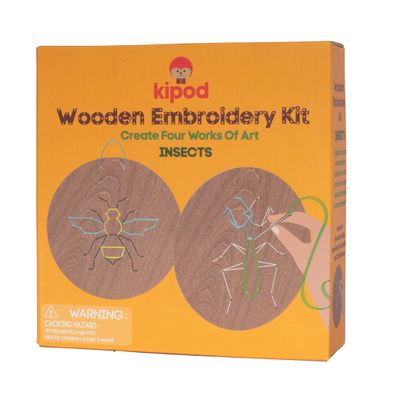 Wooden Embroidery Kit - Insects