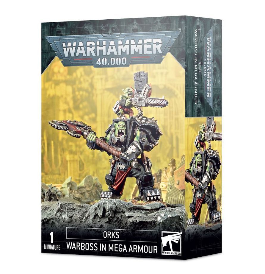 Warhammer 40K Orks Warboss In Mega Armor