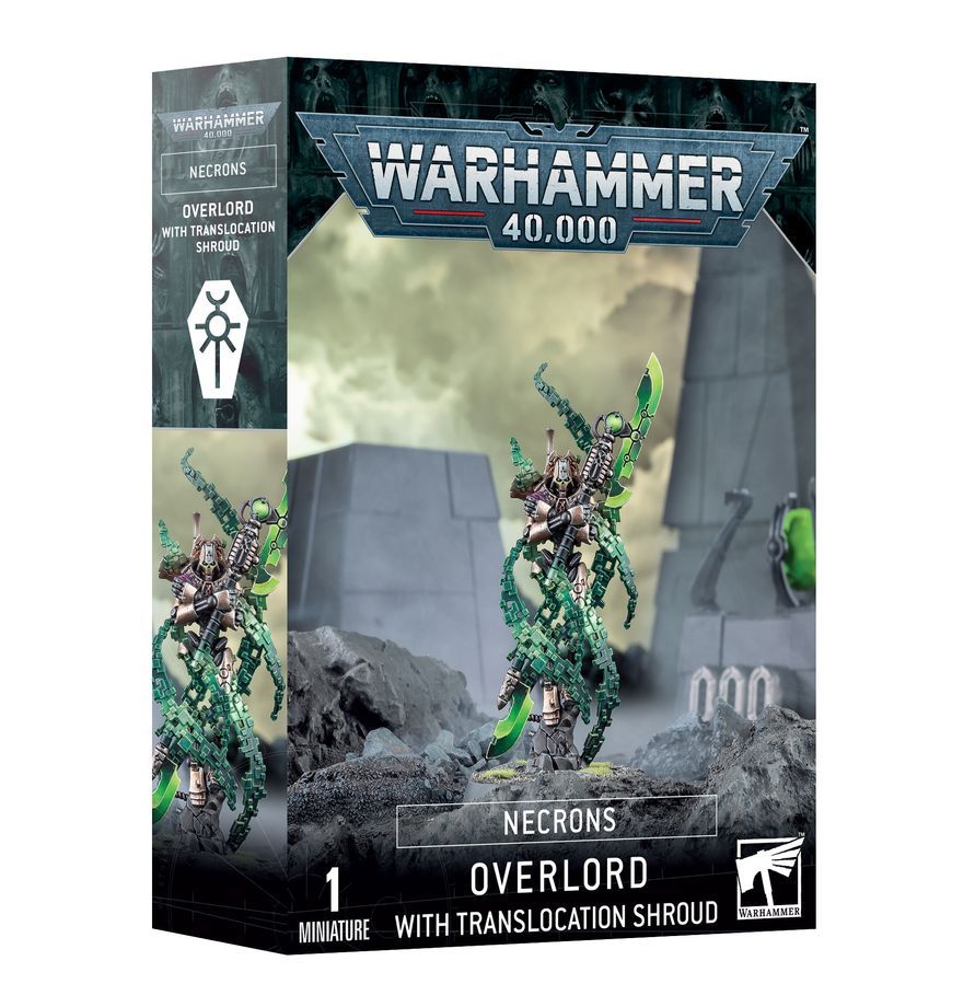 Warhammer 40K Necrons Overlord with Translocation Shroud