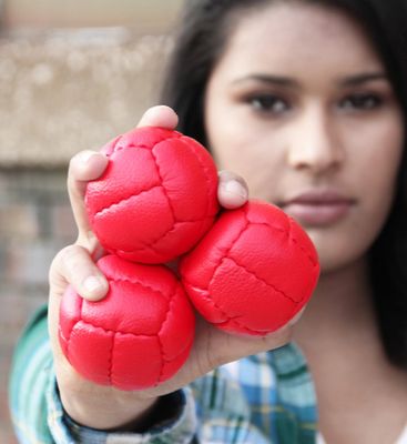 Zeekio Galaxy Juggling Balls - Premium 12 Panel Genuine Leather Balls - 130G - 67MM - Pack of 3 - Cosmos
