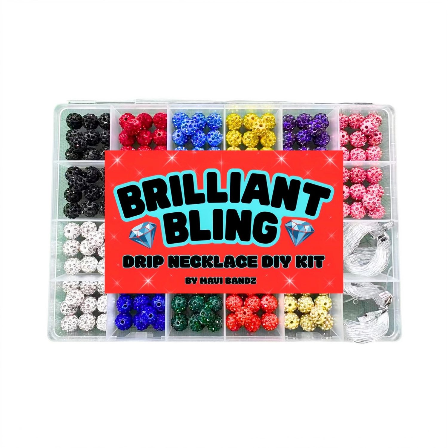 Bling Drip Baseball Necklace Craft Kit