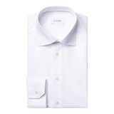 ETON SLIM FIT TWILL SHIRT, Color: 00 WHT, Size: 15.75