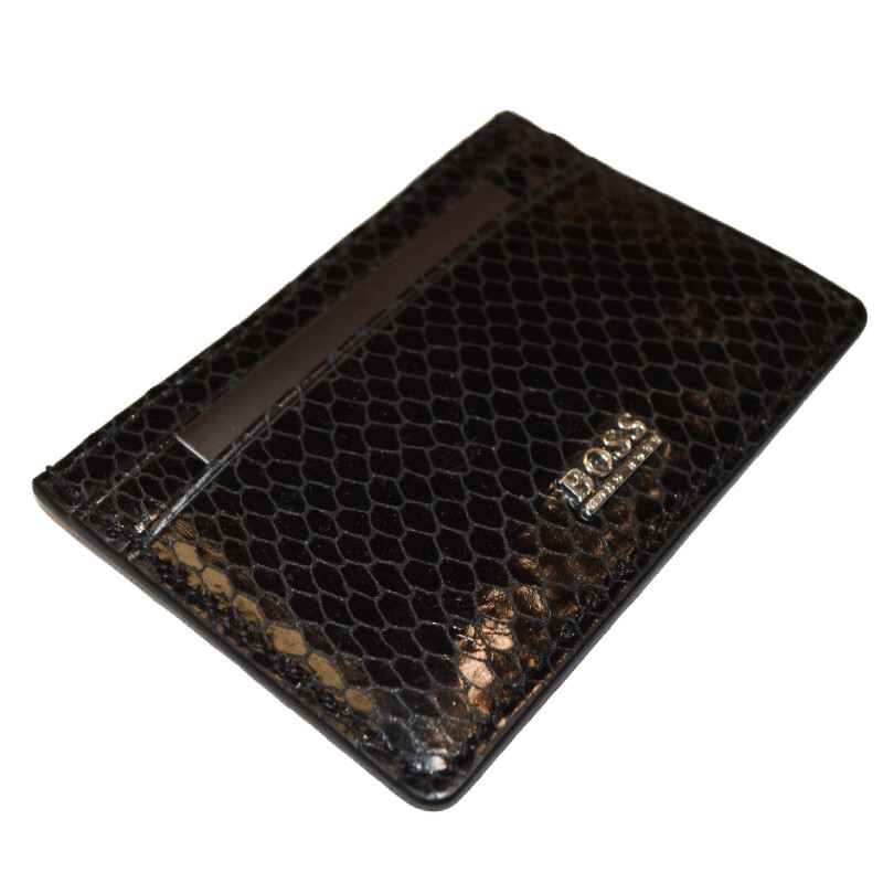 BOSS CARD HOLDER, Color: 001 BLK, Size: OS