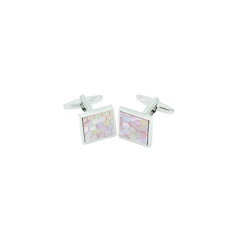 BORESSI CUFFLINKS, Color: PINK, Size: OS