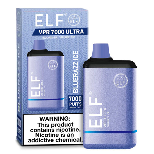 Elf VPR 7000 Ultra - Blue Razz Ice, Strength: Regular