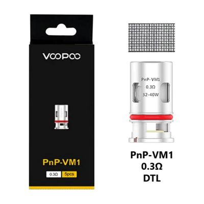 Voopoo PnP-VM1 (0.3 ohm) Coils - 5 pack