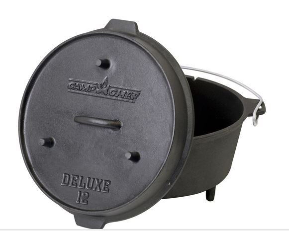 Camp Chef 12" Cast Iron Deluxe Dutch Oven