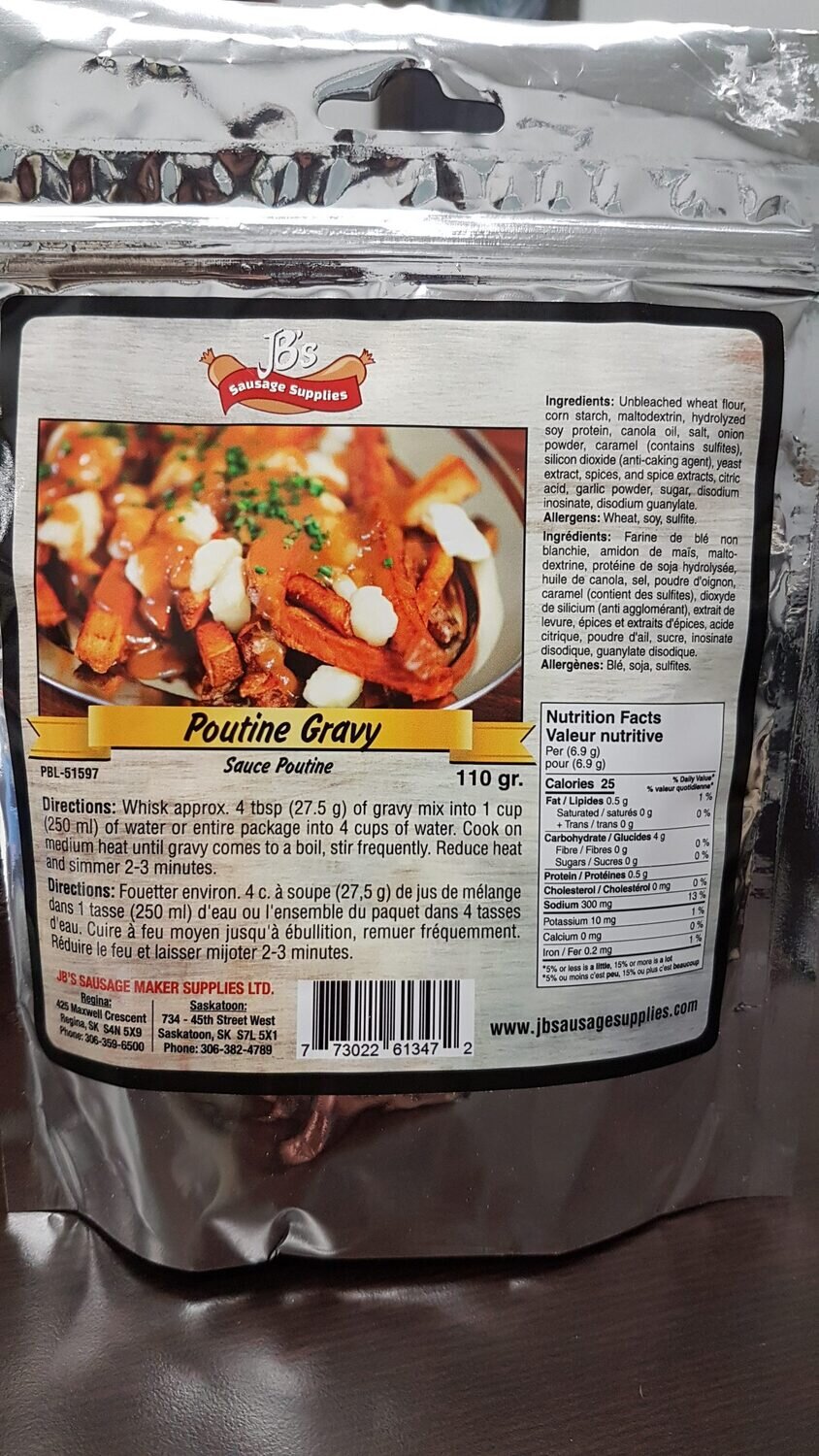 JB'S Poutine Gravy Mix