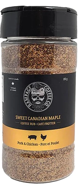 Rampage Coffee Sweet Canadian Maple Coffee Rub 135g