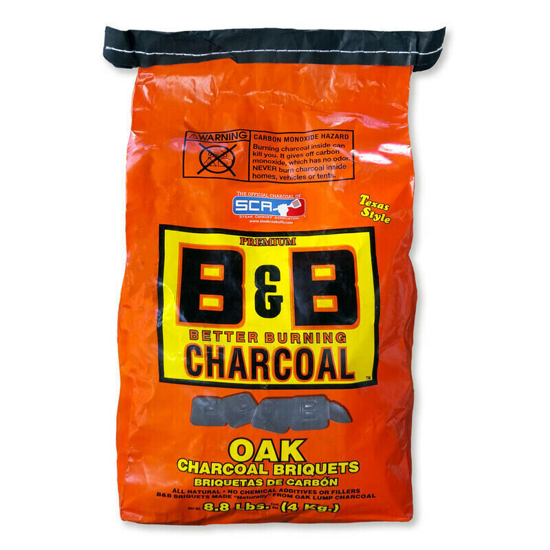 B&B Oak Charcoal Briquettes 8.8lb