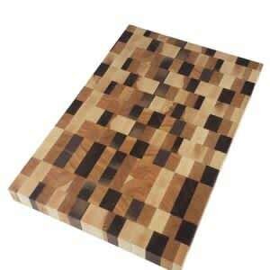 Muskoka Butchers Block Series End Grain 18 x 12 - Mixed Woods (with feet & finger slots)