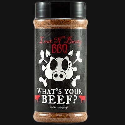 Loot N Booty BBQ What's Your Beef? Rub 14oz