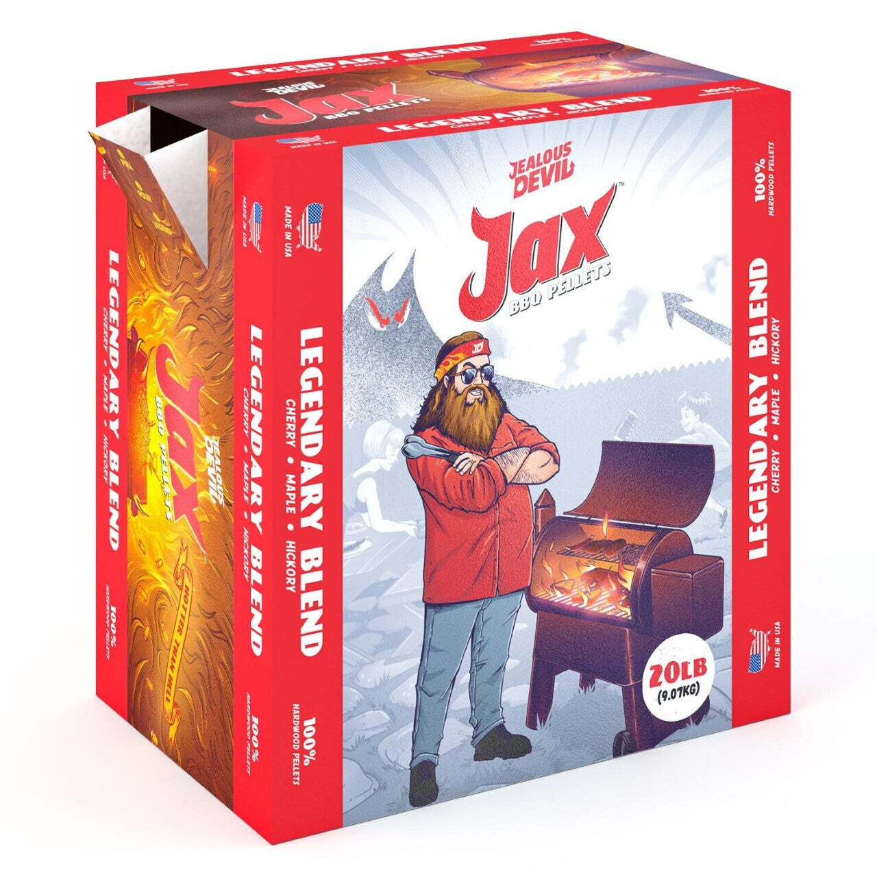 Jealous Devil Jax Legendary Blend Hardwood BBQ Pellets 20lbs