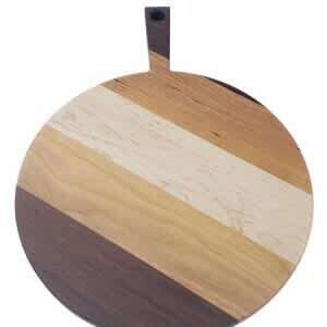 Muskoka Round Paddle Cheese Board - Mixed Woods