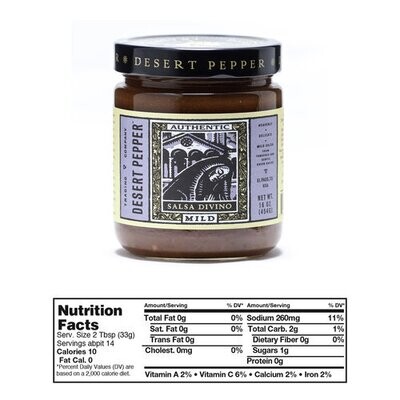 Desert Pepper Divino Mild Salsa