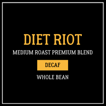 Rampage Coffee Diet Riot WHOLE BEAN (Medium Roast Decaf) 360g