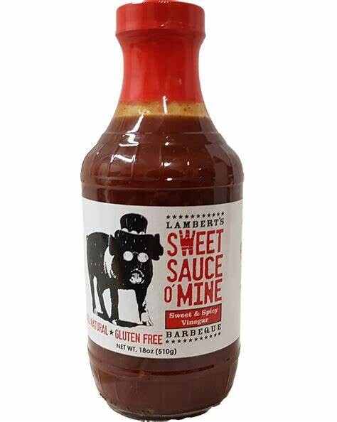 Lambert's Sweet Sauce O Mine Sweet & Spicy Vinegar Sauce 18 oz