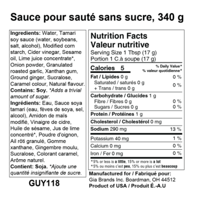 G. Hughes Stir Fry Sauce