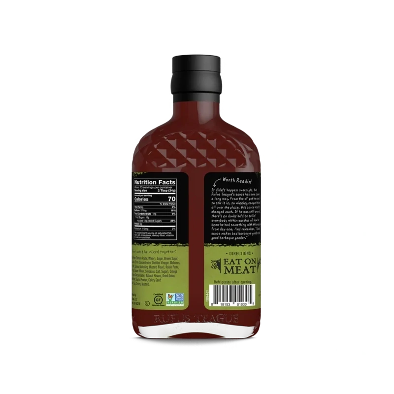 Rufus Teague Apple Mash (Smoky) BBQ Sauce 16oz