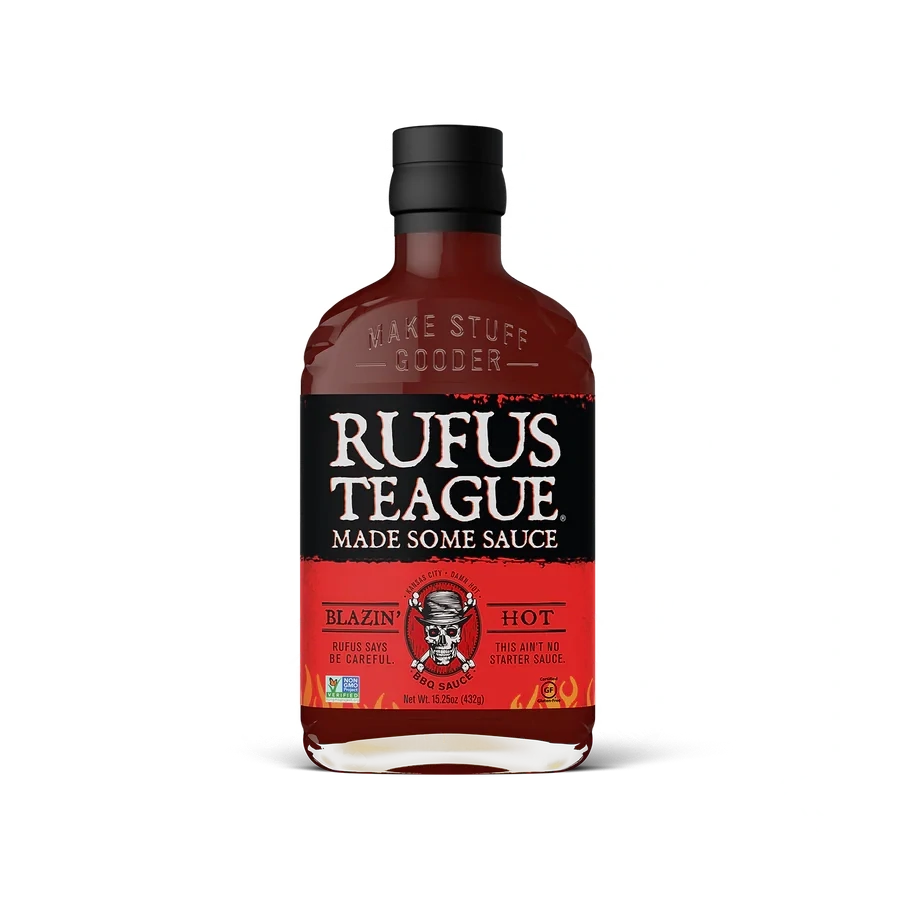 Rufus Teague Blazin Hot BBQ Sauce 16oz