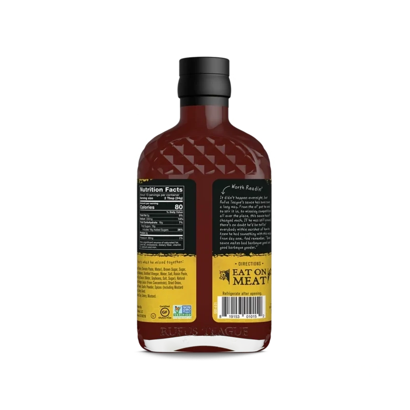 Rufus Teague Honey Sweet BBQ Sauce 16oz