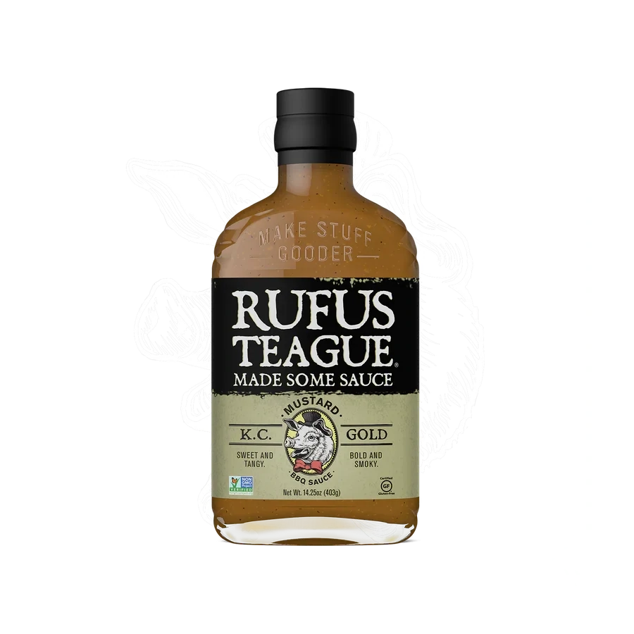 Rufus Teague KC Gold Mustard BBQ Sauce 375ml