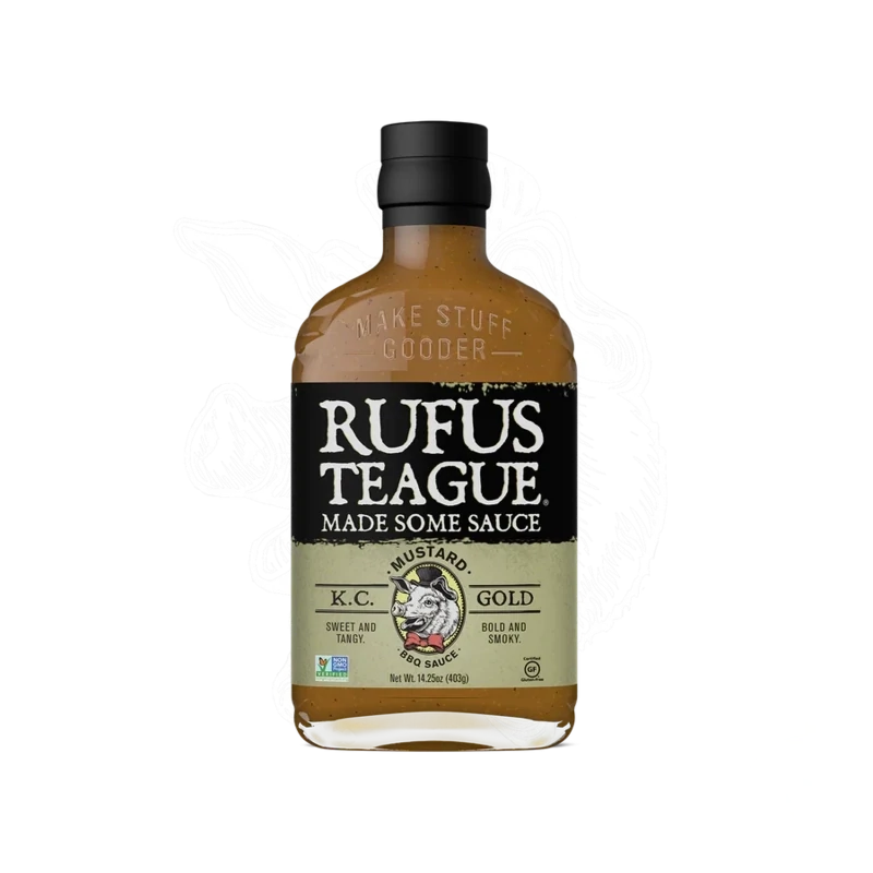 Rufus Teague KC Gold Mustard BBQ Sauce 375ml