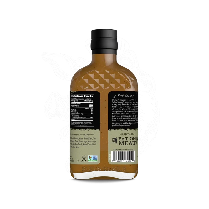 Rufus Teague KC Gold Mustard BBQ Sauce 375ml